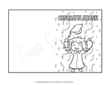 printable graduation card coloring page