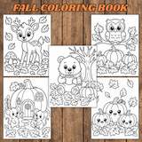 cute fall coloring pages printable pdf, fall coloring book for kids, animals fall coloring pages, deer fall coloring page, owl fall coloring page, bear fall coloring page, mouse fall coloring page, pumpkin fall coloring page, cute fall coloring sheets for kids, autumn coloring pages for children