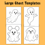 cute large ghost templates, easy big ghost template, simple ghost template, spooky ghost template, flying ghost template, ghost patterns for crafts, Halloween ghost outlines for kids, ghost stencils for Halloween crafts