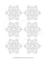 cute small snowflake templates printable