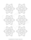 cute small snowflake templates printable