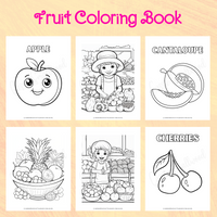 cute fruit coloring pages, apple coloring page, fruit stand coloring page, cantaloupe coloring page, fruit bowl coloring page, farmers market coloring page, cherries coloring page