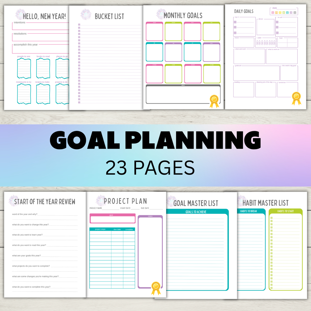 Ultimate Life Planner (122 Printable Planner Pages) – Cassie Smallwood