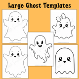 cute large ghost templates, easy big ghost template, simple ghost template, spooky ghost template, flying ghost template, ghost patterns for crafts, Halloween ghost outlines for kids, ghost stencils for Halloween crafts