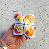printable emoji truth or dare cootie catcher pdf, emoji paper fortune teller, truth or dare paper fortune teller, emoji cootie catcher