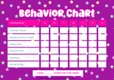 girls good behavior chart printable pdf, kids weekly behavior tracker printable pdf, preschool behavior chart