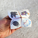 cute printable Halloween cootie catcher for kids pdf, Halloween paper fortune teller template printable pdf, Halloween would you rather questions