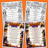printable halloween trivia for kids pdf, Halloween quiz questions and answers, easy halloween trivia questions and answers, fun Halloween trivia game for kids, cute halloween questions printable pdf