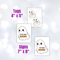 Halloween booed printables