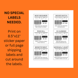 Halloween ground meat labels gross Halloween party food raw meat rice krispies stickers printable