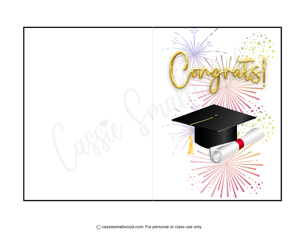 Printable Graduation Cards (20 Pages) – Cassie Smallwood