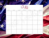 12 month blank calendar template, cute printable blank calendar pages, blank July calendar, monthly calendar blank