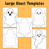 cute large ghost templates, easy big ghost template, simple ghost template, spooky ghost template, flying ghost template, ghost patterns for crafts, Halloween ghost outlines for kids, ghost stencils for Halloween crafts