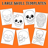 large skull templates printable pdf, big skull outline, full page skull stencil, skull patterns for halloween crafts, basic skull template, girl skull outline, easy skull pattern, simple skull template, sugar skull template, skull and crossbones stencil, side skull pattern