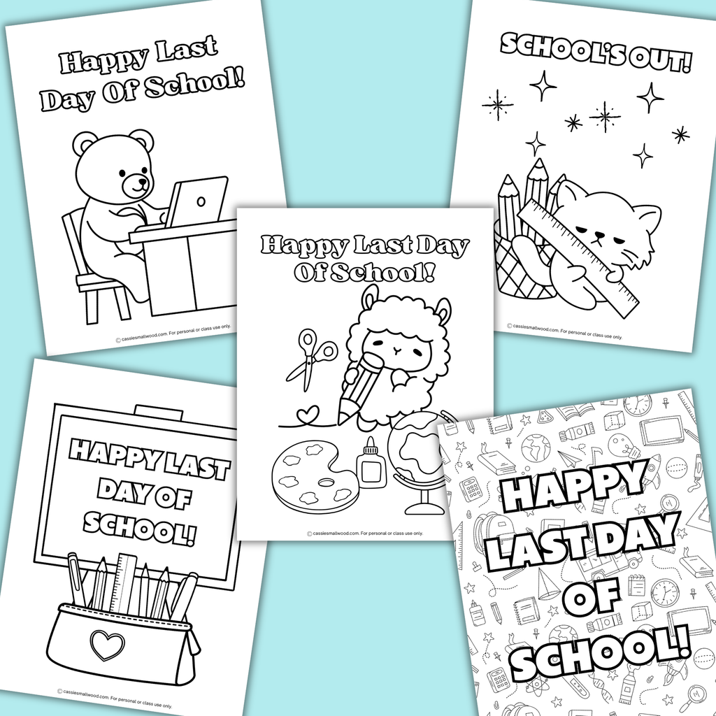 Printable Last Day Of School Coloring Book (20 Last Day Of School Colo ...