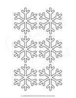 easy small snowflake outlines printable