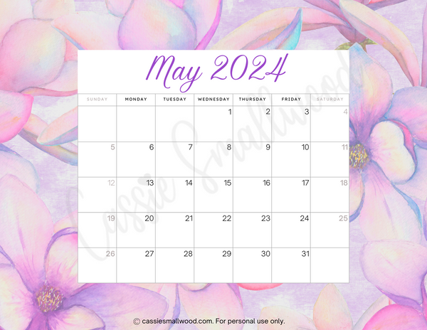 Printable 2024 Monthly Calendar – Cassie Smallwood printable-2024-monthly-calendar-cassie-smallwood