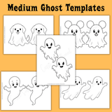 cute ghost templates, mickey ghost template, dog ghost template, spooky ghost template, flying ghost template, ghost patterns for crafts, Halloween ghost outlines for kids, ghost stencils for Halloween crafts