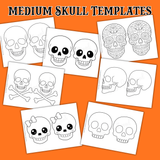 printable medium size skull templates pdf, easy skull template, simple skull template, sugar skull template, side skull template, girl skull template, skull with bow template, skull and crossbones template, skull outline cutout, skull craft pattern, skull stencil airbrush