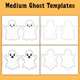 cute ghost templates, easy ghost template, simple ghost template, spooky ghost template, flying ghost template, ghost patterns for crafts, Halloween ghost outlines for kids, ghost stencils for Halloween crafts