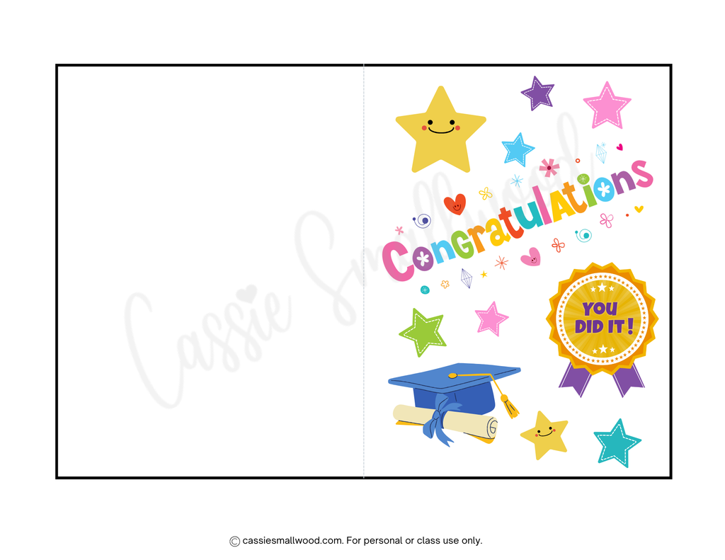 Grade R Graduation Card Printable Graduation Cards (20 Pages) – Cassie Smallwood