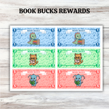printable book bucks reading rewards pdf, reading incentives printable pdf, reading rewards play money, reading rewards program for kids printable pdf, reading rewards system for kids