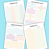 printable classroom planning templates, printable teacher planner pdf, classroom planner printable pdf