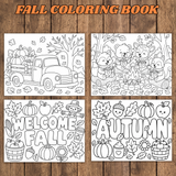 printable fall coloring pages for kids pdf, truck with pumpkins coloring page, woodland animals fall coloring page, welcome fall coloring page, autumn coloring page for kids, fall coloring sheets cute