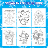 cute printable snowman coloring sheets for winter activities