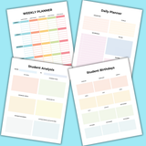 printable teaching planner pdf, daily teacher planner printable, weekly teacher planner printable, classroom planner printable template