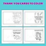 printable thank you card coloring pages pdf, unicorn birthday party thank you card to color, Veteran's Day thank you card coloring sheet for kids