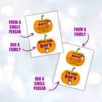 Pumpkin Printables For You've Been Boo'd Game