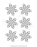 little paper snowflake patterns