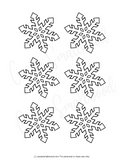 little paper snowflake patterns