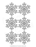 small snowflake stencils printable