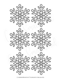 small snowflake stencils printable
