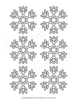 little snowflake templates with stars in the middle