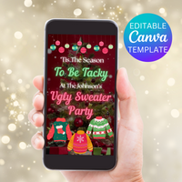 Ugly sweater invite digital