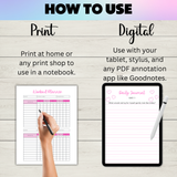 weight loss journal and planner printable pdf, transformation journal, printable weight loss planner, weight loss tracker