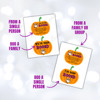 You've been booed signs and tags to print