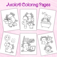 printable axolotl coloring book pdf