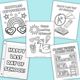 end of school year coloring sheets for kids, summer last day of school coloring pages preschool, kindergarten, 1st grade, 2nd grade