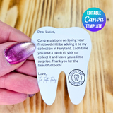 printable personalized first tooth fairy letter