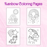 printable rainbows to color