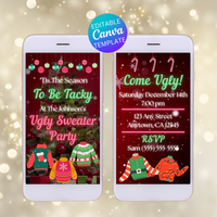 tacky sweater video invitation