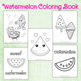 watermelon coloring sheets printable pdf