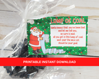 printable lump of coal tags with poem