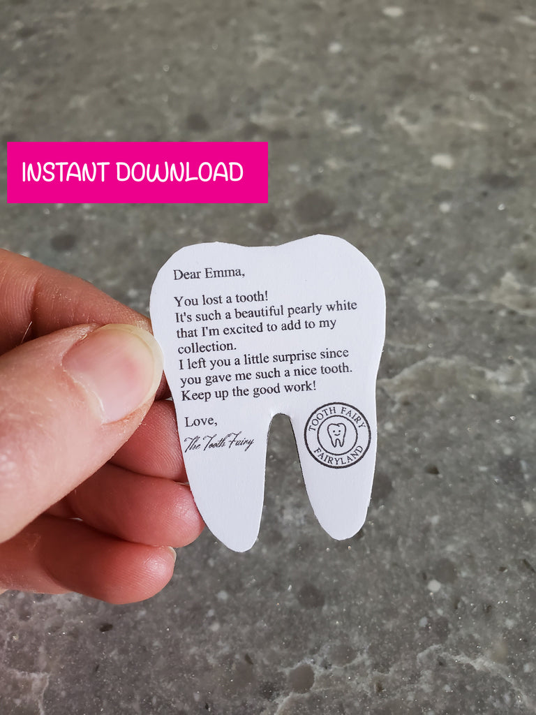 Tiny Editable And Customizable Tooth Fairy Letter Printable Template ...