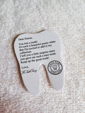 Cute mini Tooth Fairy letter template pdf