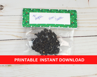 Back side of lump of coal bag toppers printable pdf